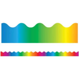 Rainbow Scalloped Bulletin Board Borders (CD1232)