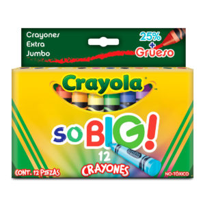 Crayon de cera extra jumbo (caja 12 und)