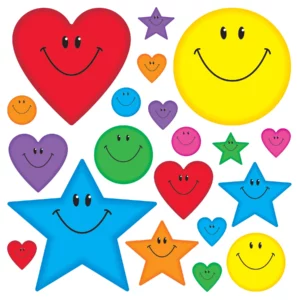 Mural Stars, Hearts, and Smiles (T8190)