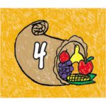 numeros calendario diseño cornucopias (CD5433)