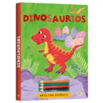 Libro Dinosaurios (Arte con esténcil ) Lexus