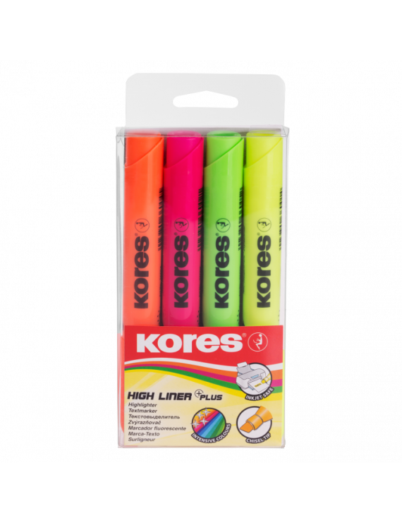 RESALTADORES GRUESOS SET 4 COLORES KORES