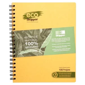 Cuaderno Kraft El Líder Espiral Grande 120HS