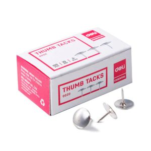 Caja de chinches (100 unidades) marca Deli