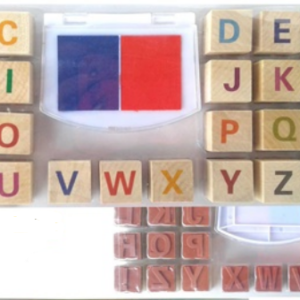 Set de sellos de madera con tintas (GP-JU3176)