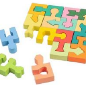 Encastre tipo rompecabezas de madera (DD1318)