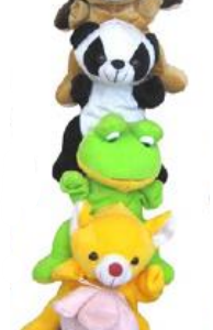 Títere de mano de animales 4 patas (DD1483)