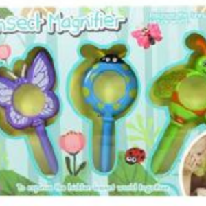 Set de lupas x3 con formas de insectos en caja  (ES1106)