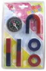 Set didáctico de magnetos con brújula (JU2869)