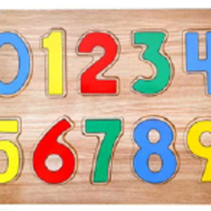 Tabla de madera de encastre alfanumérico (DD1201)