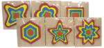 Rompecabezas de madera con formas y colores por unidad (GP-DD1273)