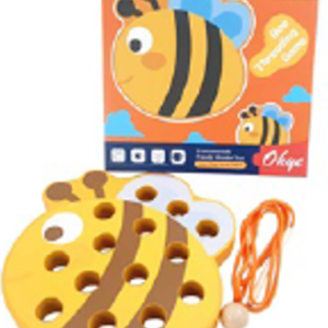 Tablero de madera para enhebrar, estilo abeja (DD1293)
