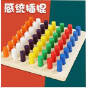 Encastre de palitos de colores en tabla (DD1426)