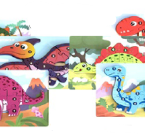 Rompecabezas de Madera Dinosaurios 30 x 15cm (variados) (DR1074)