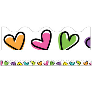 Borde de pizarra Doodle Hearts (CD108433)