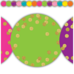 Borde de pizarra Confetti Circles (TCR3571)