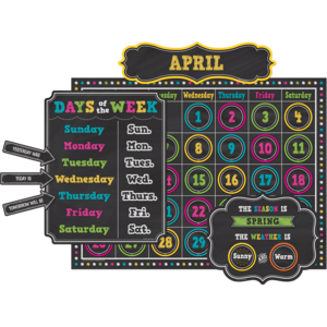 Calendario Chalkboard Brights   (TCR5615)