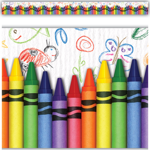 Borde de pizarra Crayons (TCR63269)