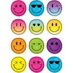 Distintivos pequeños Brights 4Ever Smiley Faces  (TCR6934)