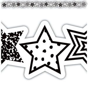 Borde de pizarra Black and White Stars  (TCR6939 )