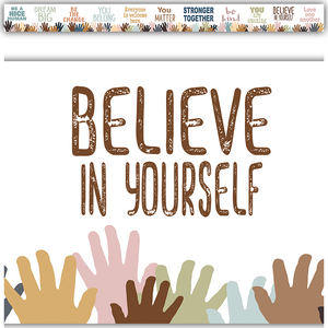 Borde de pizarra Everyone is Welcome Helping Hands (TCR7124)