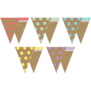 Shabby Chic Pennants  (TCR77170)