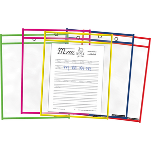 Colorful Dry-Erase Pockets - 10 pack(TCR77522)