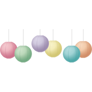 Pastel Pop 8" Hanging Paper Lanterns (TCR77523)