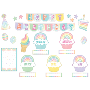 Mini mural Pastel Pop Happy Birthday  (TCR8415)