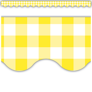Borde de pizarra Yellow Gingham (TCR8500)