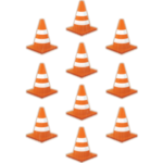 Recortes de imágenes Under Construction Cones (TCR8745)