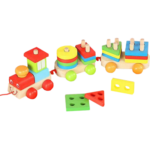 TREN DE MADERA CON PIEZAS DE ENCASTRE (DD1357)