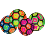BOLA DE GOMA NEÓN ESTILO LETRAS 22CM 50GR (GP-JX1049)