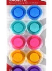 Magnetos coloridos x10 en blíster 3cm (EF1129)