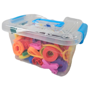 LETRAS PLÁSTICOS EN CAJA PLASTICA DE ENCASTRE(GP-DD1578)