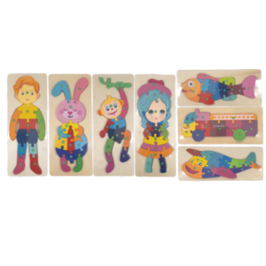 Rompecabezas de madera variedad de diseños (DR1070)