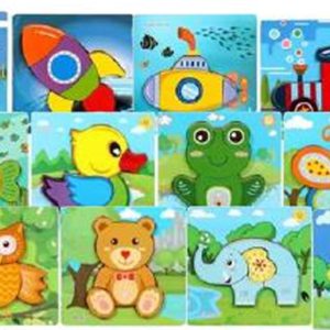 ROMPECABEZAS DE MADERA VARIEDAD DE DISEÑOS (GP-DR1068)