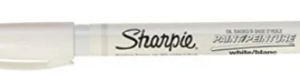 Sharpie Oil Based, Punto Fino Blanco