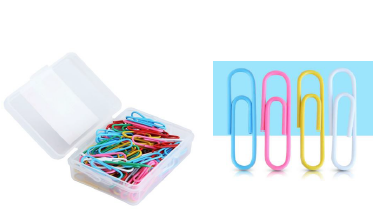 Clips de colores pastel 100pcs GS90024
