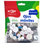 OJOS MOVIBLES PESTAÑAS 33 PIEZAS KREAR (GPSB45401)