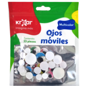 OJOS MOVIBLES PESTAÑAS 33 PIEZAS KREAR (GPSB45401)