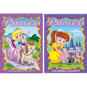LIBRO COLOREAR PRINCESAS Y UNICORNIOS 32PAG (MD12726)