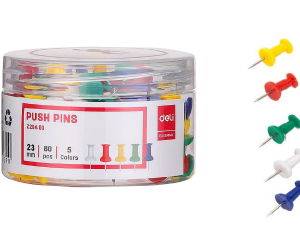 Push Pins 80pcs colores mixtos COS90042