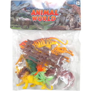 ANIMALES SALVAJES EN BOLSA X6 12CM