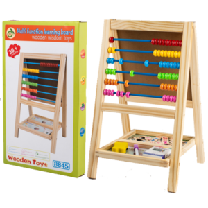 PIZARRA DE MADERA BLANCA / NEGRA DE ACTIVIDADES. 46X28CM (DD1559)