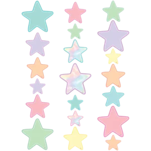 Distintivos de estrellas Pastel Pop (TCR8419)