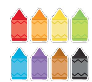 Distintivos de crayola de colores (CD120031)