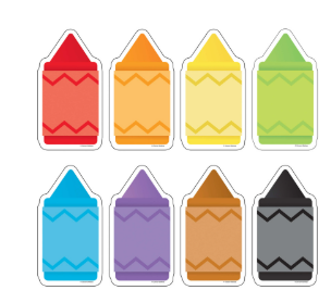 Distintivos de crayola de colores (CD120031)