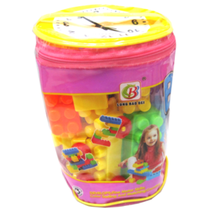 BLOCKS PLÁSTICOS X49 EN CILINDRO PLÁSTICO. 20X15CM  (PET-DD1455)