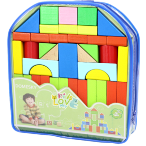 BLOCKS DE ENCASTRE DE MADRA EN MOCHILA. 20X24CM. (GP-DD1635)